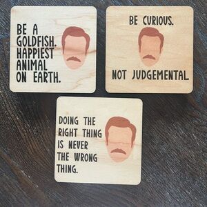 Ted Lasso inspired coasters
